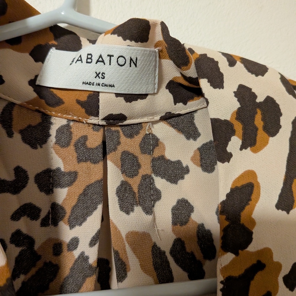 Babaton Brown Leopard Print Blouse - Picture 3 of 5
